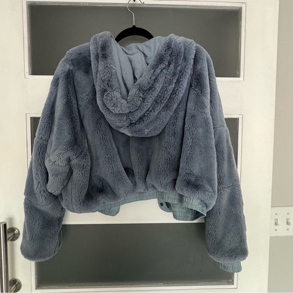 Free People Love It Faux Fur Hooded Jacket - Picture 5 of 10